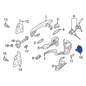 Kia OE - Rear Door Lock Striker Plate
