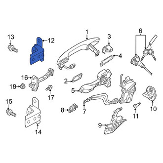 Kia OE - Front Right Upper Door Hinge