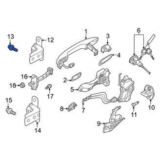 Kia OE - Upper Outer Door Hinge Bolt