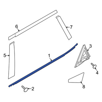 Kia OE - Rear Left Door Belt Molding