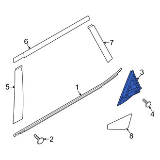 Kia OE - Rear Right Door Applique