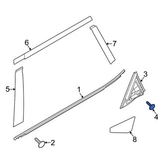 Kia OE - Door Applique Screw