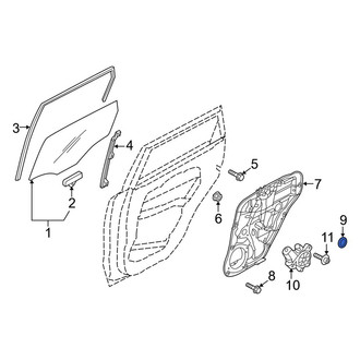 Kia OE - Door Panel Carrier Screw Cap
