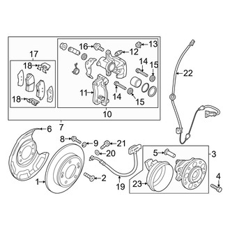 Kia OE - Rear Suspension - Brake Components