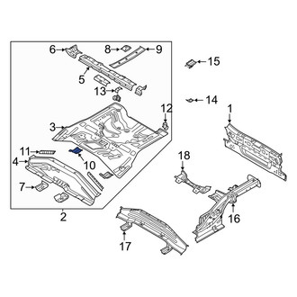 Kia OE - Rear Left Seat Frame Mounting Base