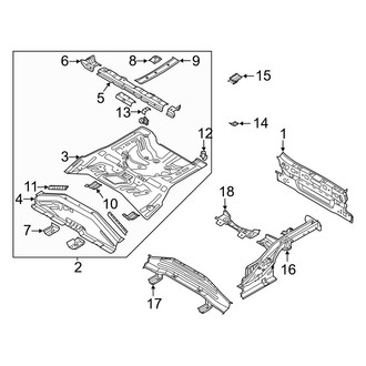 Kia OE - Rear Body & Floor - Floor & Rails