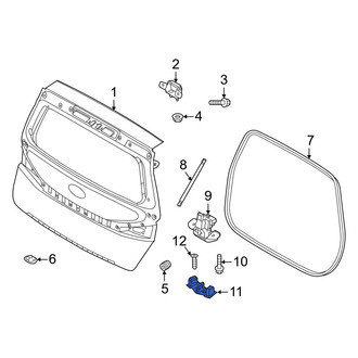 Kia OE - Rear Liftgate Lock Striker Plate