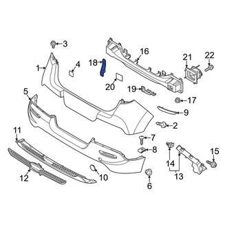Kia OE - Upper Outer Bumper Impact Bar Bracket