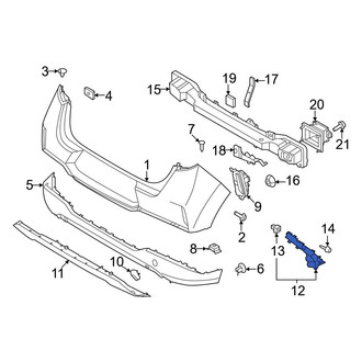 Kia OE - Rear Right Bumper Cover Bracket