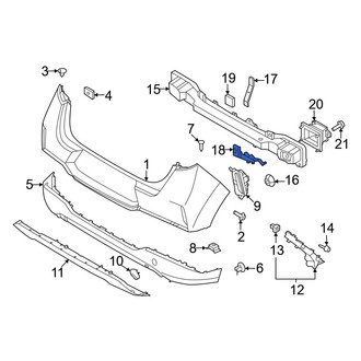 Kia OE - Lower Outer Bumper Impact Bar Bracket