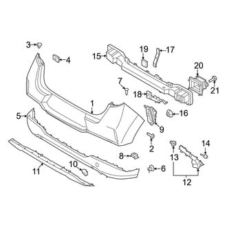 Kia OE - Rear Bumper - Bumper & Components (W/O Sport Type), (EX / LX / S)