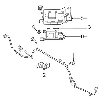 Kia OE - Rear Bumper - Electrical Components (W/O Sport Type), (EX / LX / S)