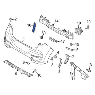 Kia OE - Upper Outer Bumper Impact Bar Bracket