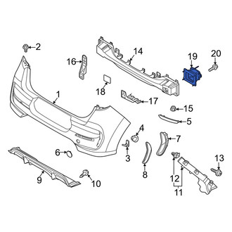 Kia OE - Left Inner Bumper Impact Bar Bracket