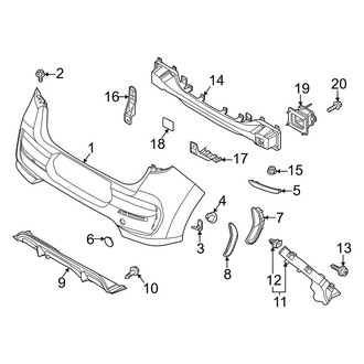 Kia OE - Rear Bumper - Bumper & Components (With Sport Type), (GT-Line / GT-Line Turbo)