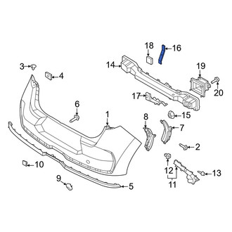Kia OE - Upper Outer Bumper Impact Bar Bracket