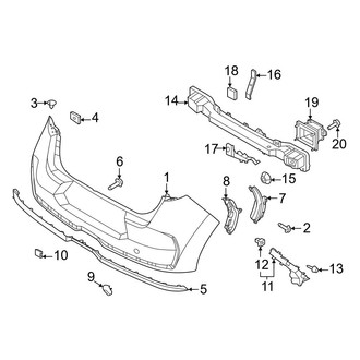 Kia OE - Rear Bumper - Bumper & Components (With Sport Type), (GT-Line)