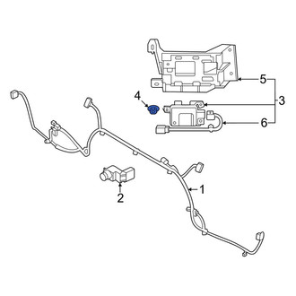 Kia OE - Blind Spot Detection System Warning Sensor Nut