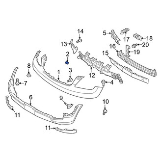 Kia OE - Front Upper Bumper Cover Nut