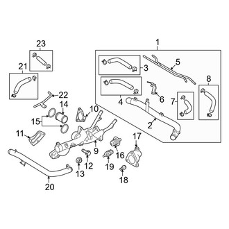 Kia OE - Cooling - Hoses & Pipes (3.8L)