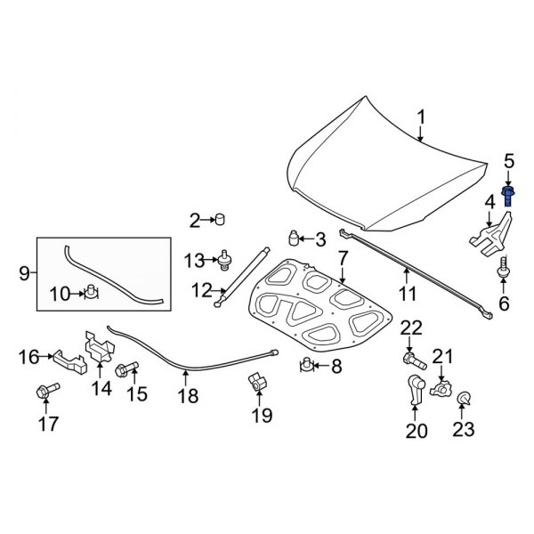 Hood Hinge Bolt