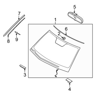 Kia OE - Windshield - Reveal Moldings