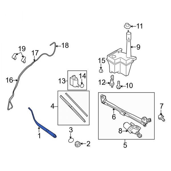 Windshield Wiper Arm