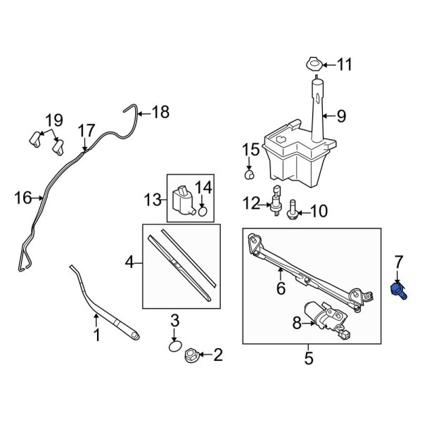 Windshield Wiper Linkage Bolt