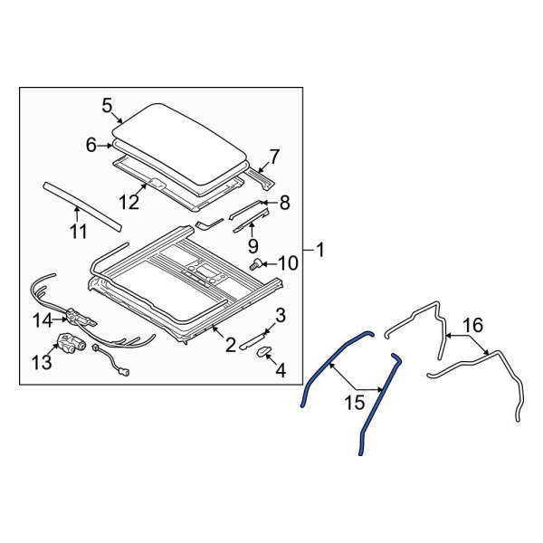 Sunroof Drain Hose