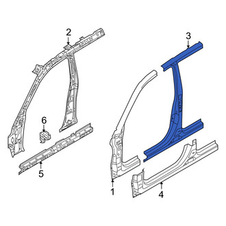 Kia OE - Right Body B-Pillar and Rocker Panel