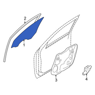 Kia OE - Rear Left Door Glass