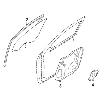 Kia OE - Front Door - Glass & Hardware