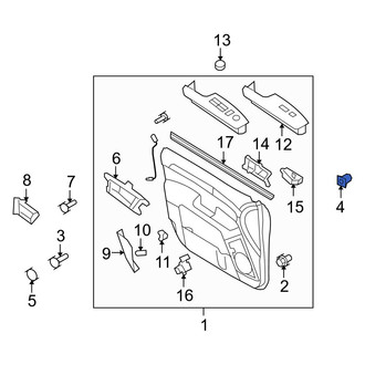 Kia OE - Front Inner Interior Door Handle Nut