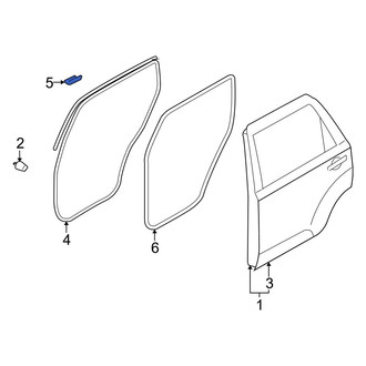 Kia OE - Rear Door Seal Clip