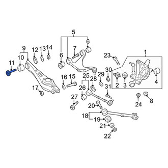 Kia OE - Rear Lower Alignment Camber Adjusting Eccentric Bolt