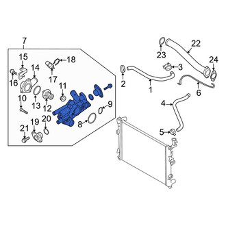 Kia OE - Lower Engine Coolant Thermostat Housing