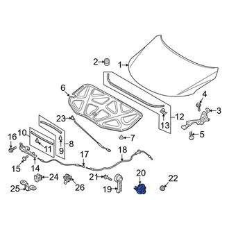 Kia OE - Hood Release Handle Bracket