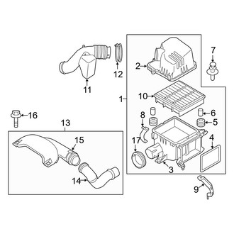 Kia OE - Engine / Transaxle - Air Intake (2.4L)