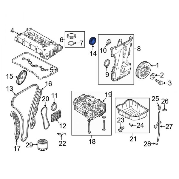 Engine Timing Crankshaft Gear