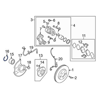 Kia OE - Front Wheel Bearing Snap Ring