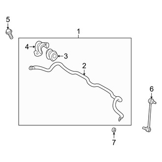 Kia OE - Front Suspension - Stabilizer Bar & Components (EX / LX / SX)