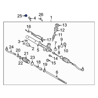Kia OE - Steering Tie Rod Nut