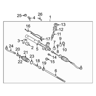 Kia OE - Steering Gear & Linkage (Hydraulic, Power Steering)