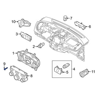Kia OE - HVAC Temperature Control Panel Screw