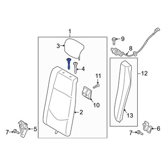 Kia OE - Rear Left Seat Back Assembly