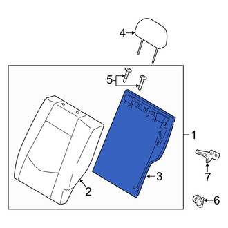 Kia OE - Rear Left Seat Back Frame
