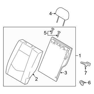 Kia OE - Rear Left Seat Back Assembly