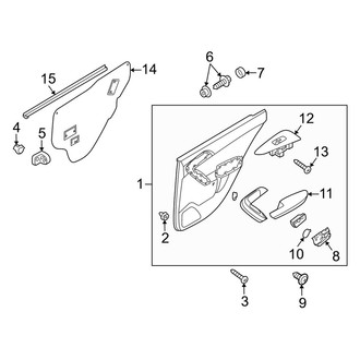 Kia OE - Rear Door - Interior Trim (With Power Windows)