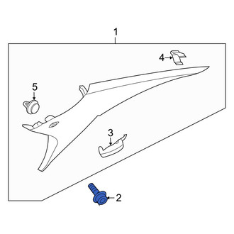 Kia OE - Interior Quarter Panel Trim Panel Bolt