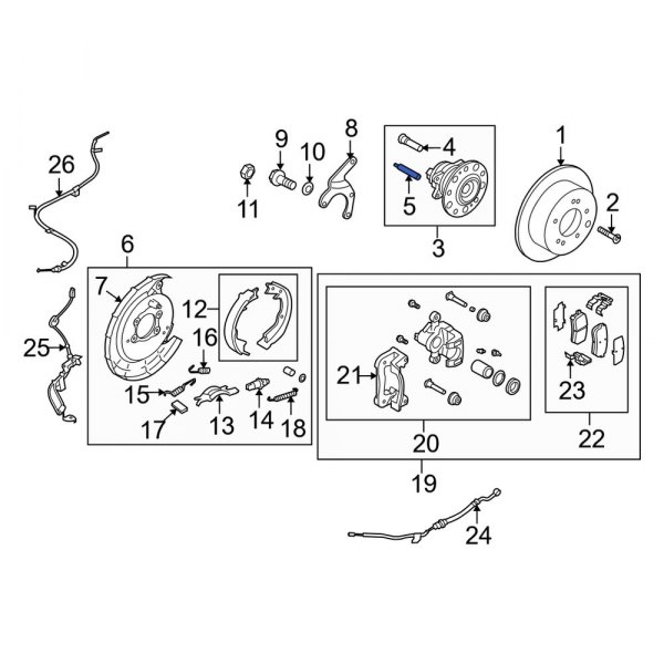 Axle Hub Mounting Bolt